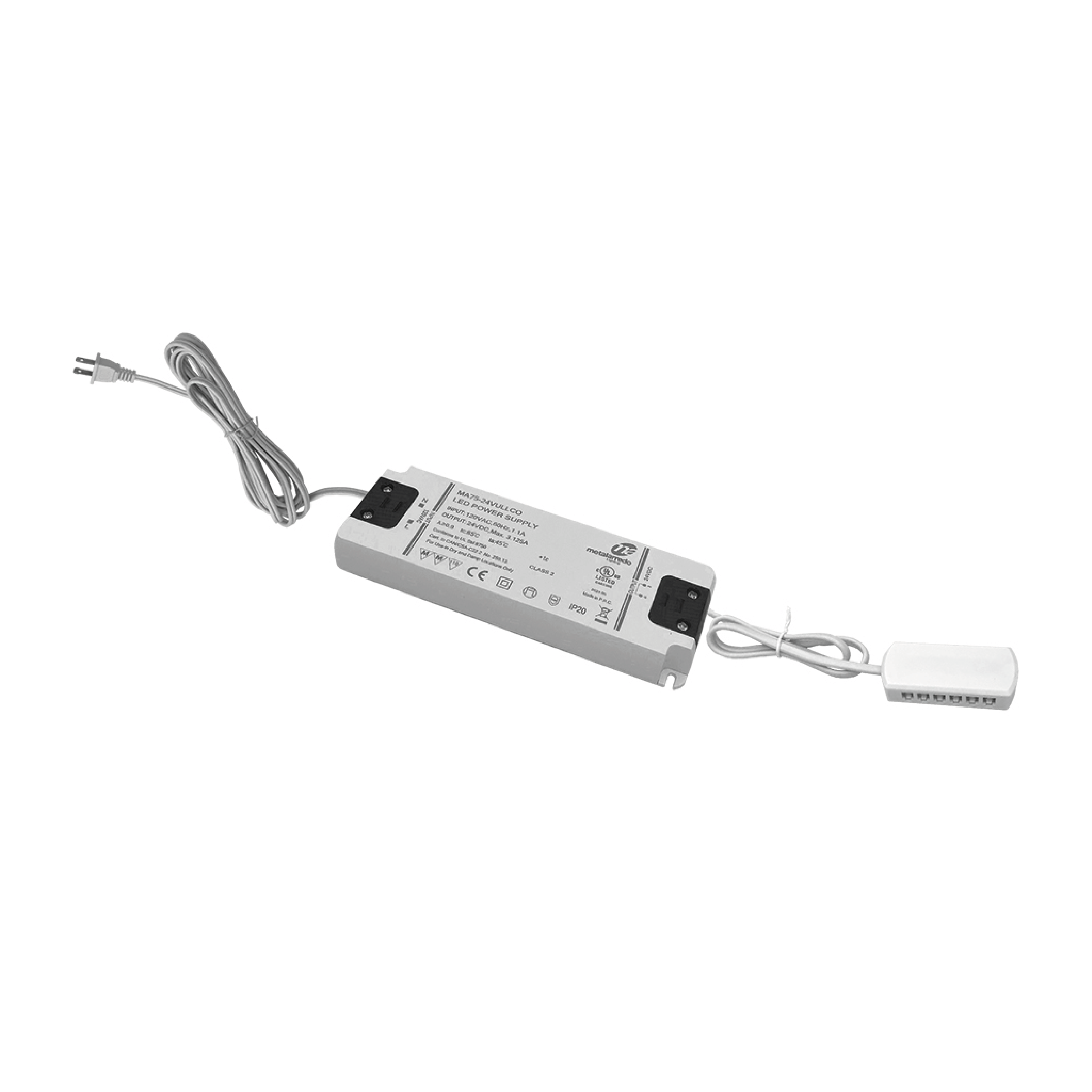 k12led 75w12vusa k12led 75w24vusa kit alimentatore cablato spina usa 75w 12v 24v 1 