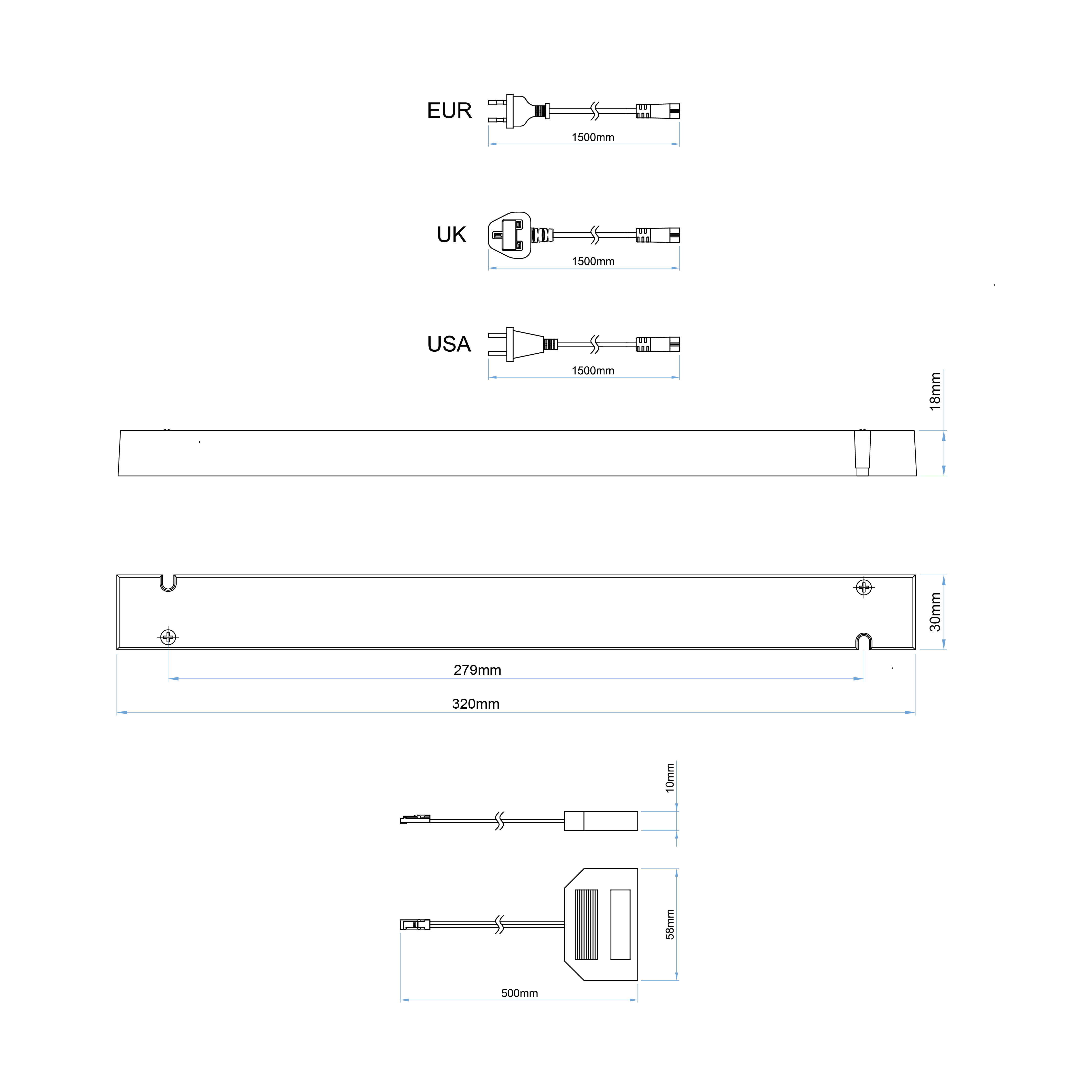 ku84led12 100w24v kit alimentatore cablato 100w 24v 1 