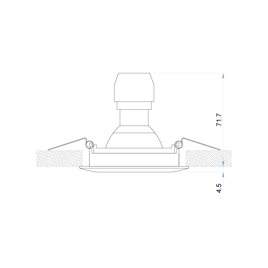 f25 toxor adjustable metal led spotlight 4 6w gu10 1 
