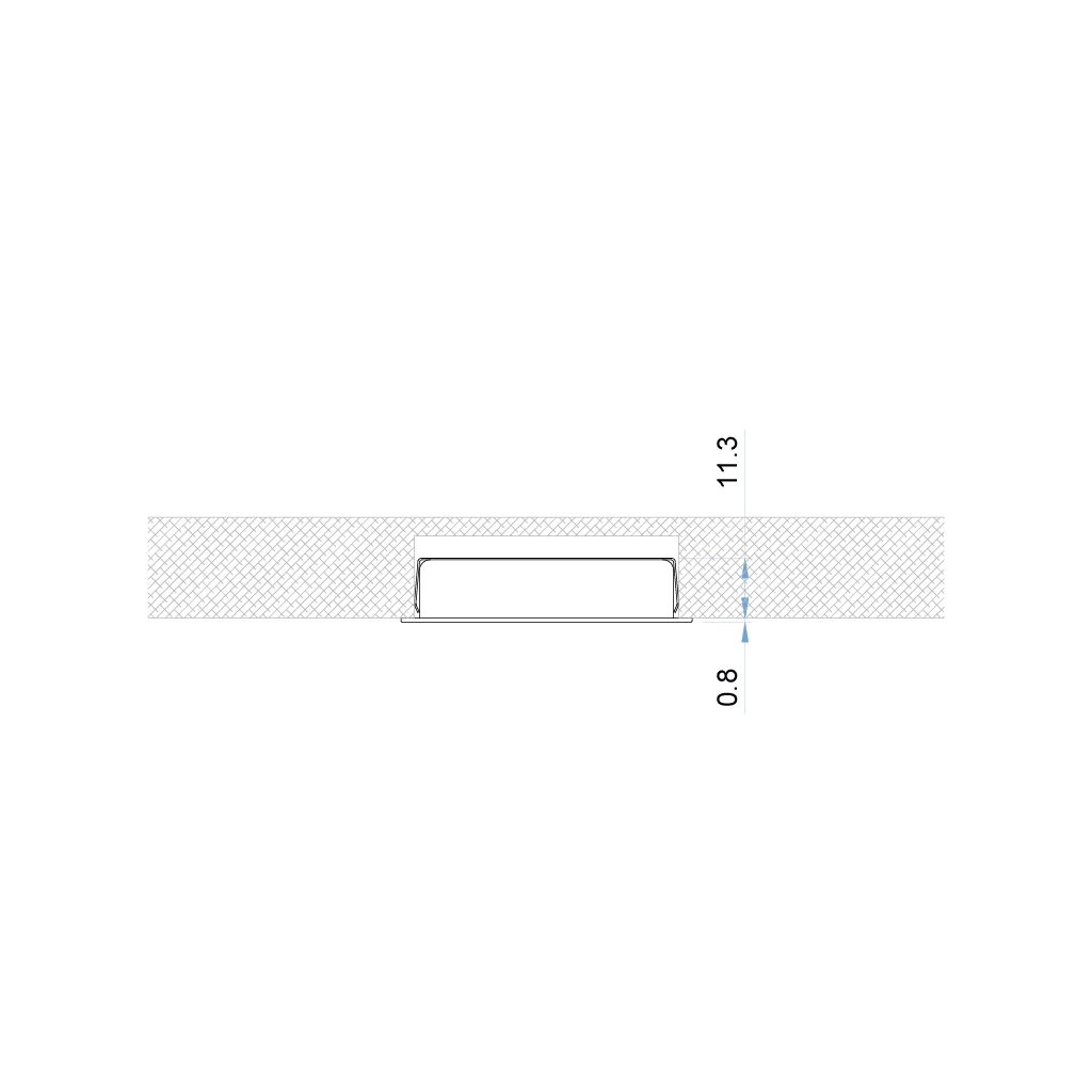 f67 abros faretto led vetro sabbiato 1w 350ma 1 