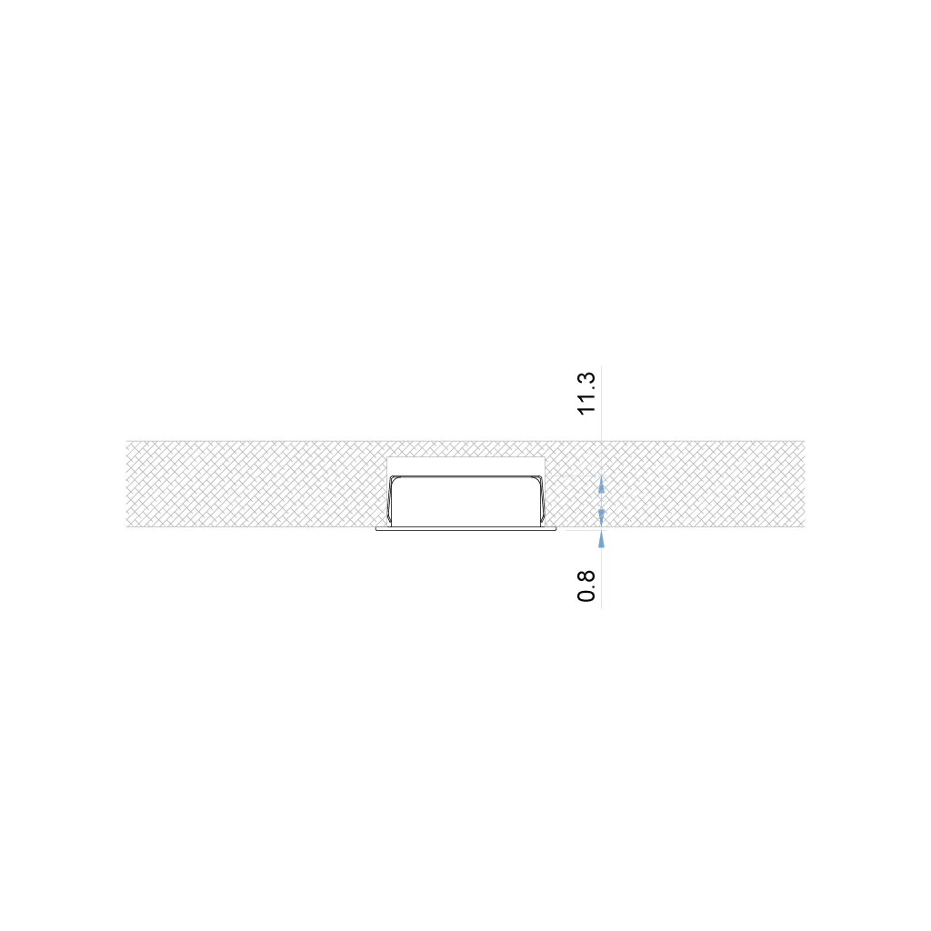 f68 abros faretto led vetro sabbiato 1w 350ma 1 
