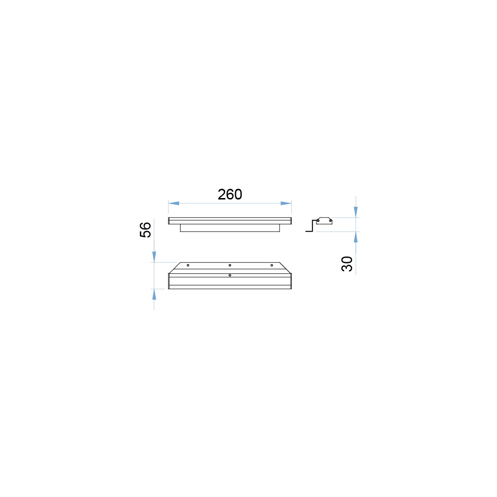 a126k ikara led mirror lamp white glass 12v 1 