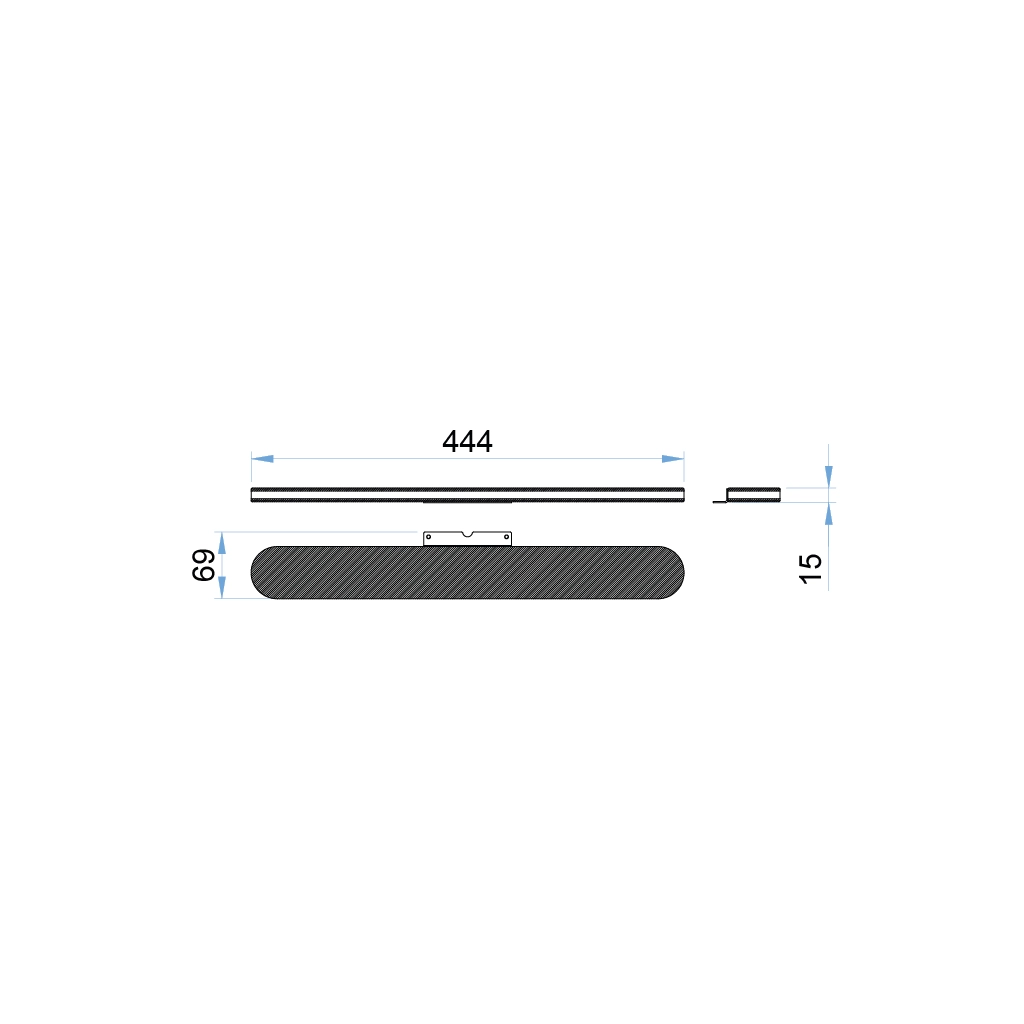 a135k groove led mirror lamp white glass 12v 1 