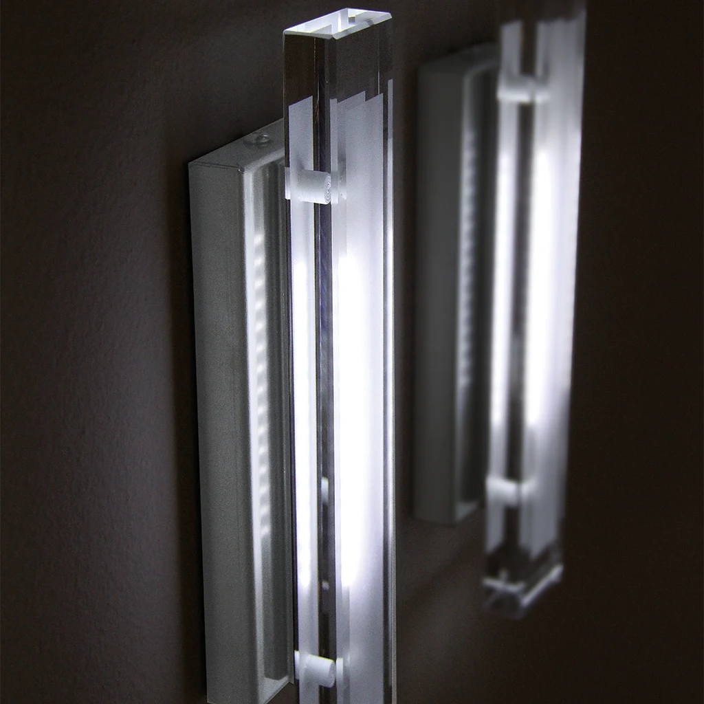 a30mk carol steel led wall lamp transparent glass 230v 1 