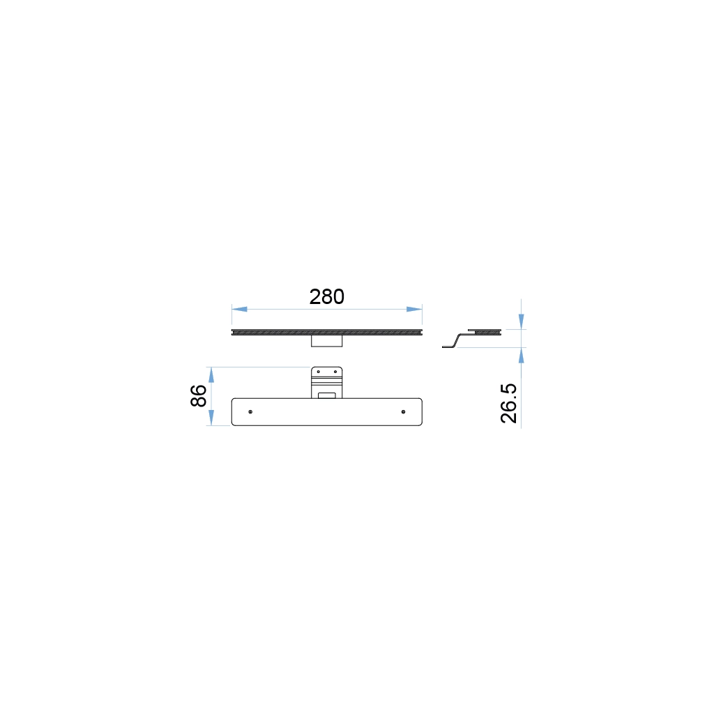 a109k ania lampada led specchio cromata 12v 1 