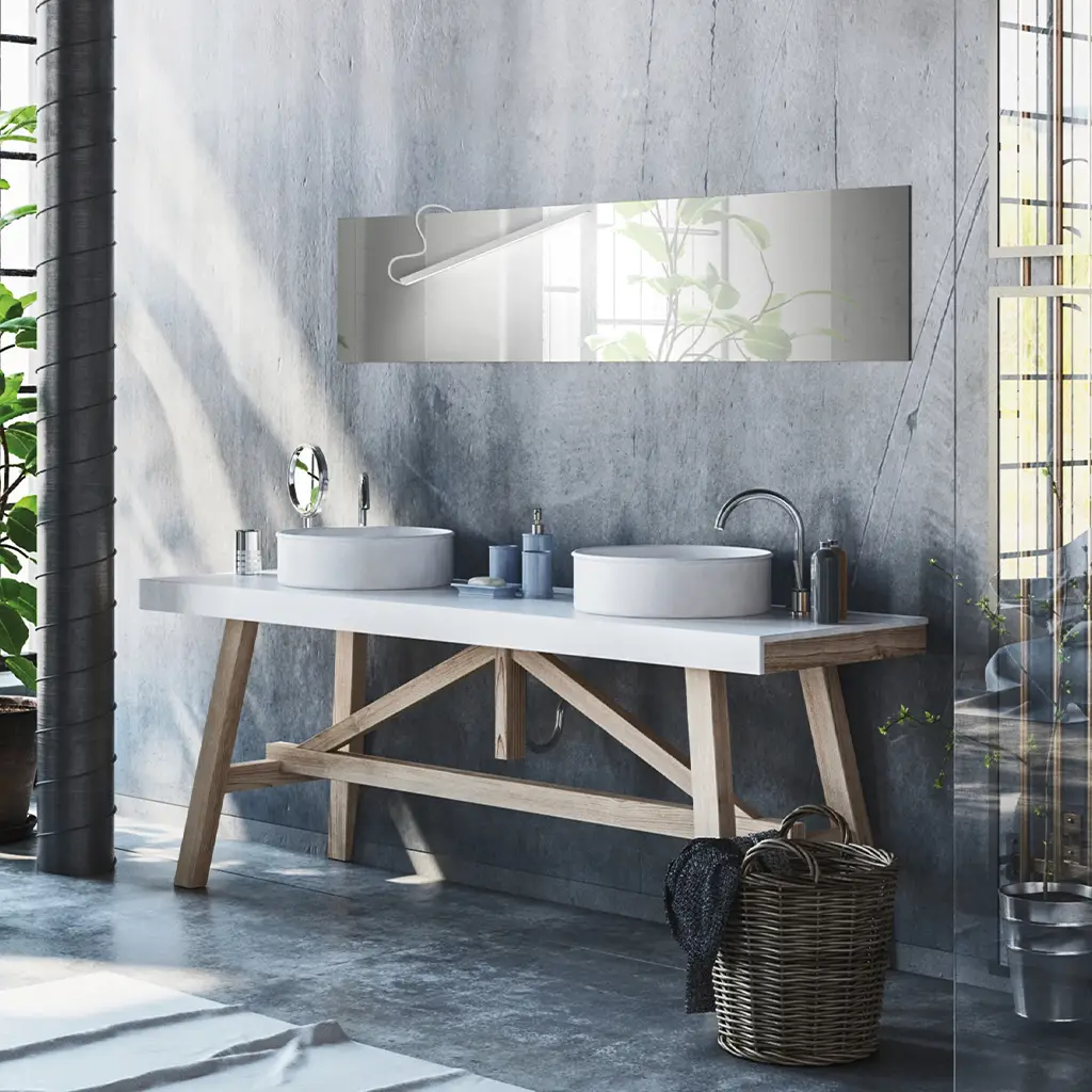 a149k thin lampada led specchio fissaggio calamita 24v 1 