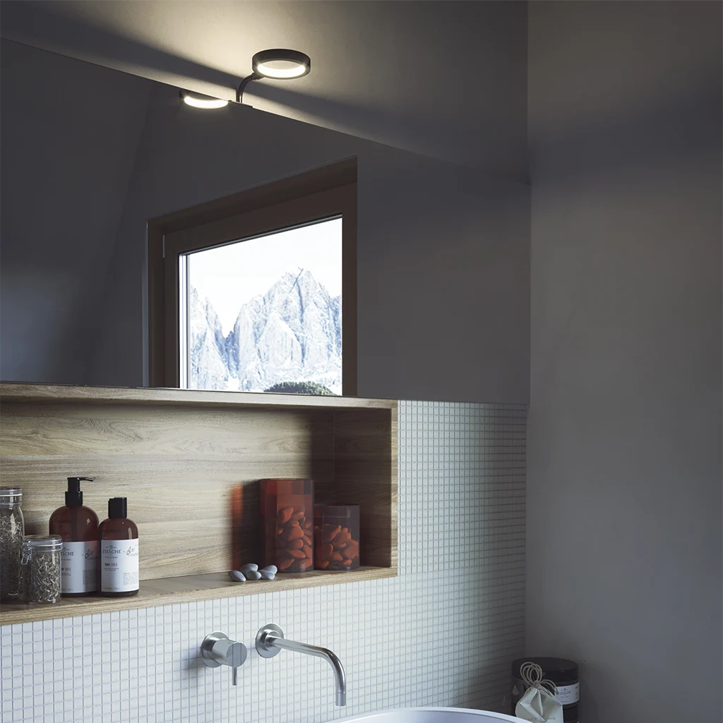 a151k frame lampada led specchio snodo 24v 1 