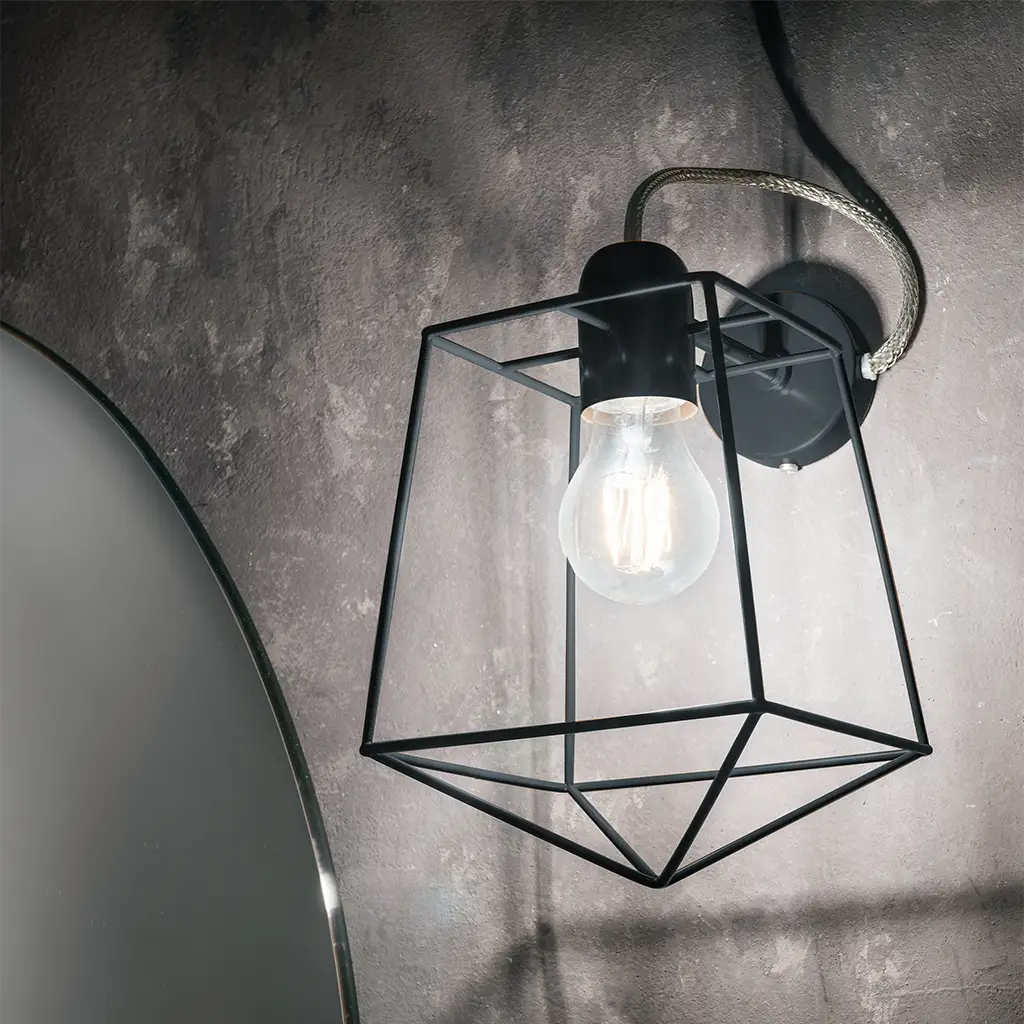 a201m lanterna lampada led parete metallo supporto e27 230v 1 
