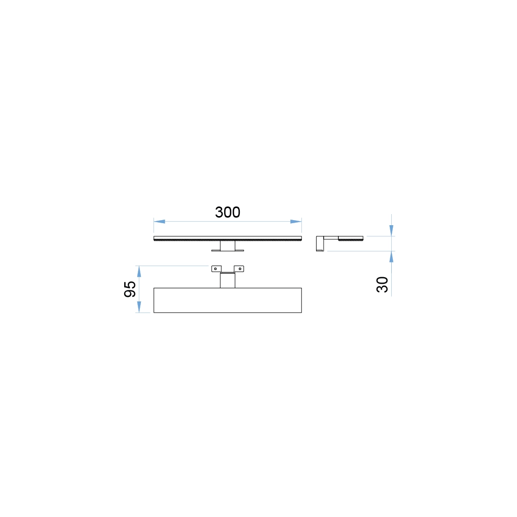 a81k otto lampada led specchio cromata 24v 1 