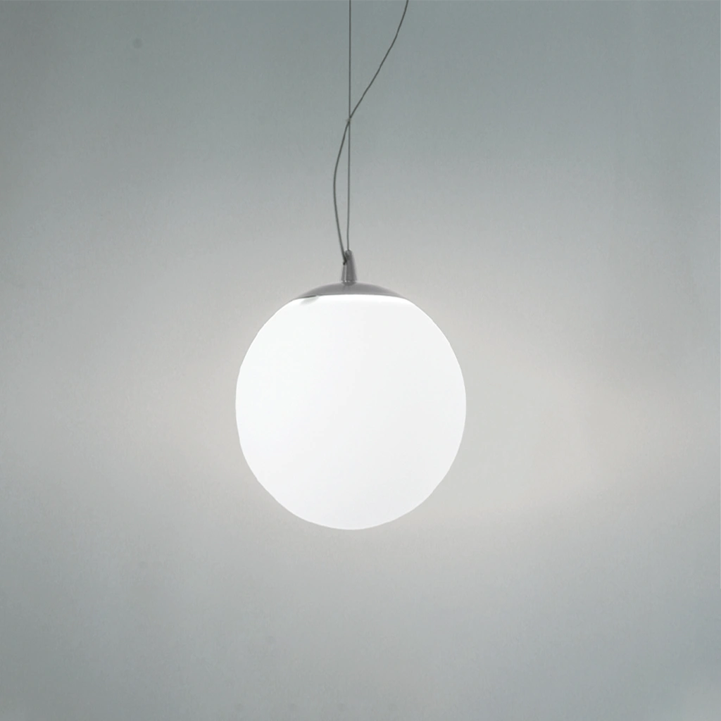 s400 samoa lampada led sospensione vetro bianco supporto e27 230v 1 