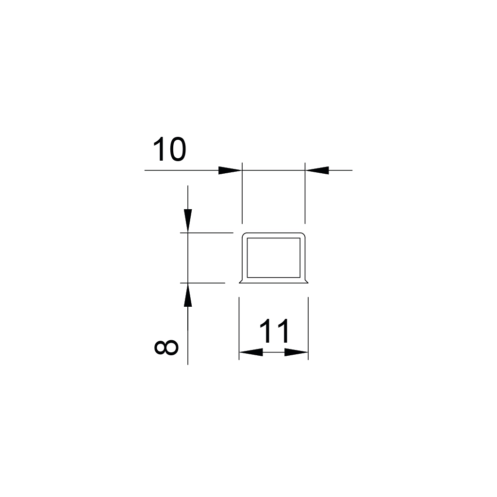 p23 delta recessed polycarbonate led profile 1 