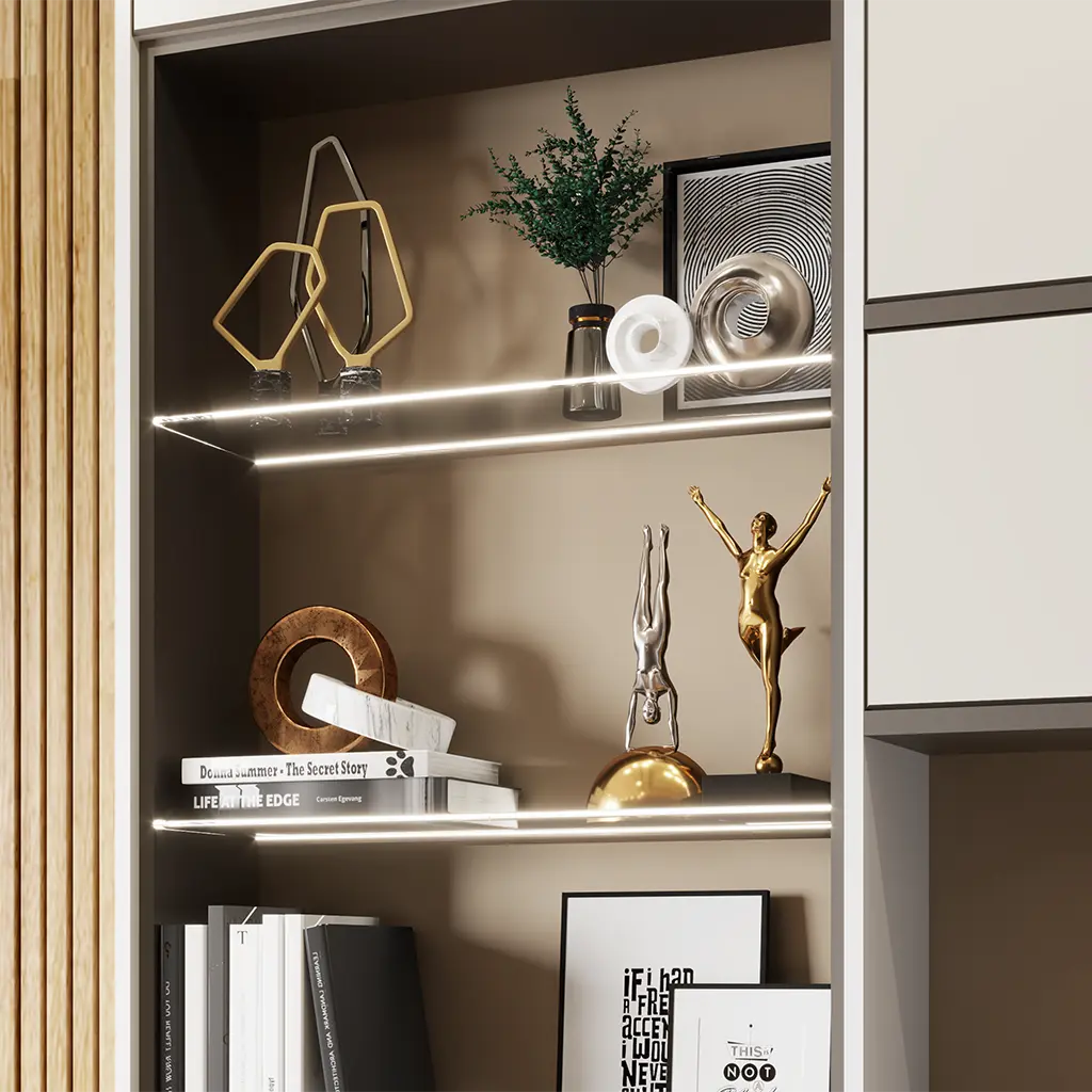 p38 faos plastic led profile glass shelf 1 