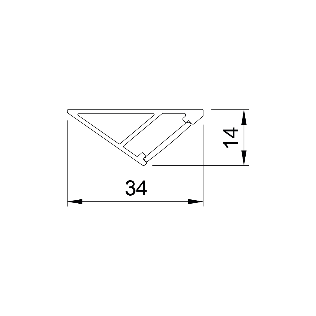 p44 koneo external aluminum led profile 1 