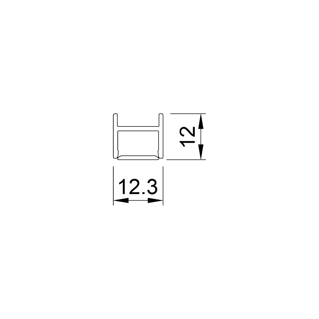 p46 regolo external aluminum led profile 1 