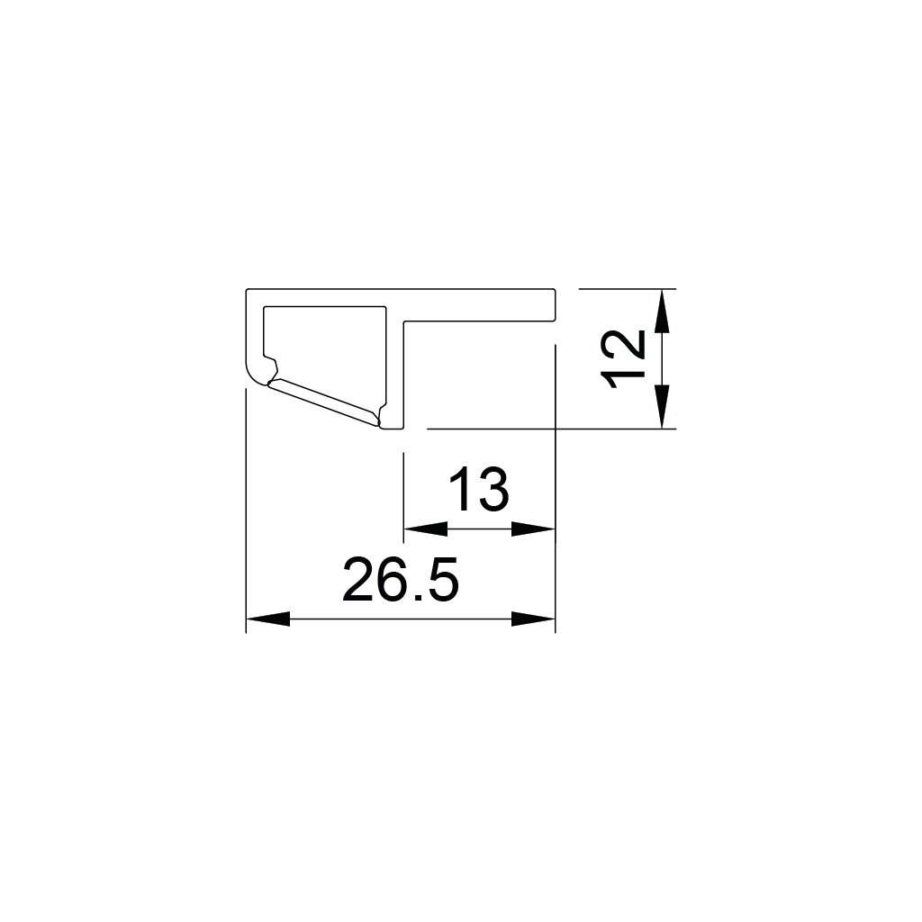 p49 walk external aluminum led profile 1 