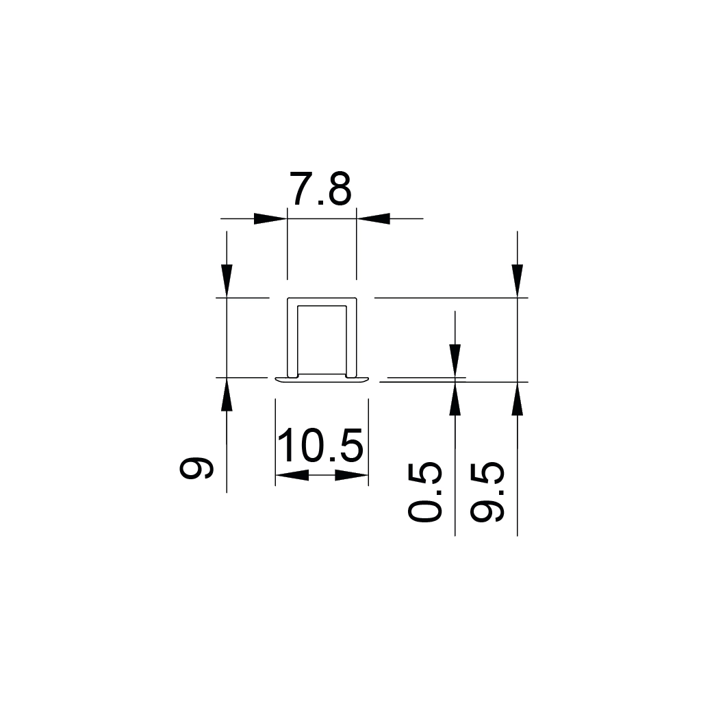p55 mire1 recessed aluminum led profile 1 