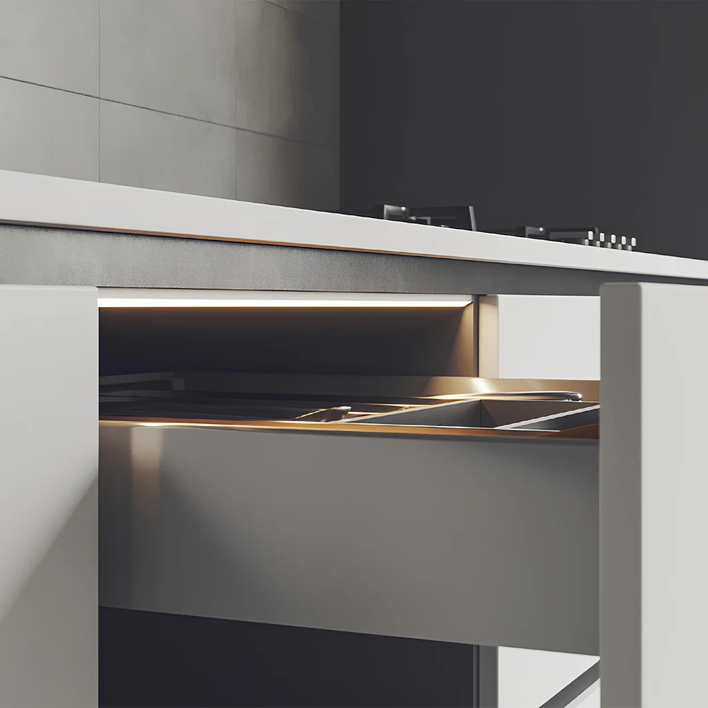 p96 regolo external aluminum led profile drawer lighting 1 