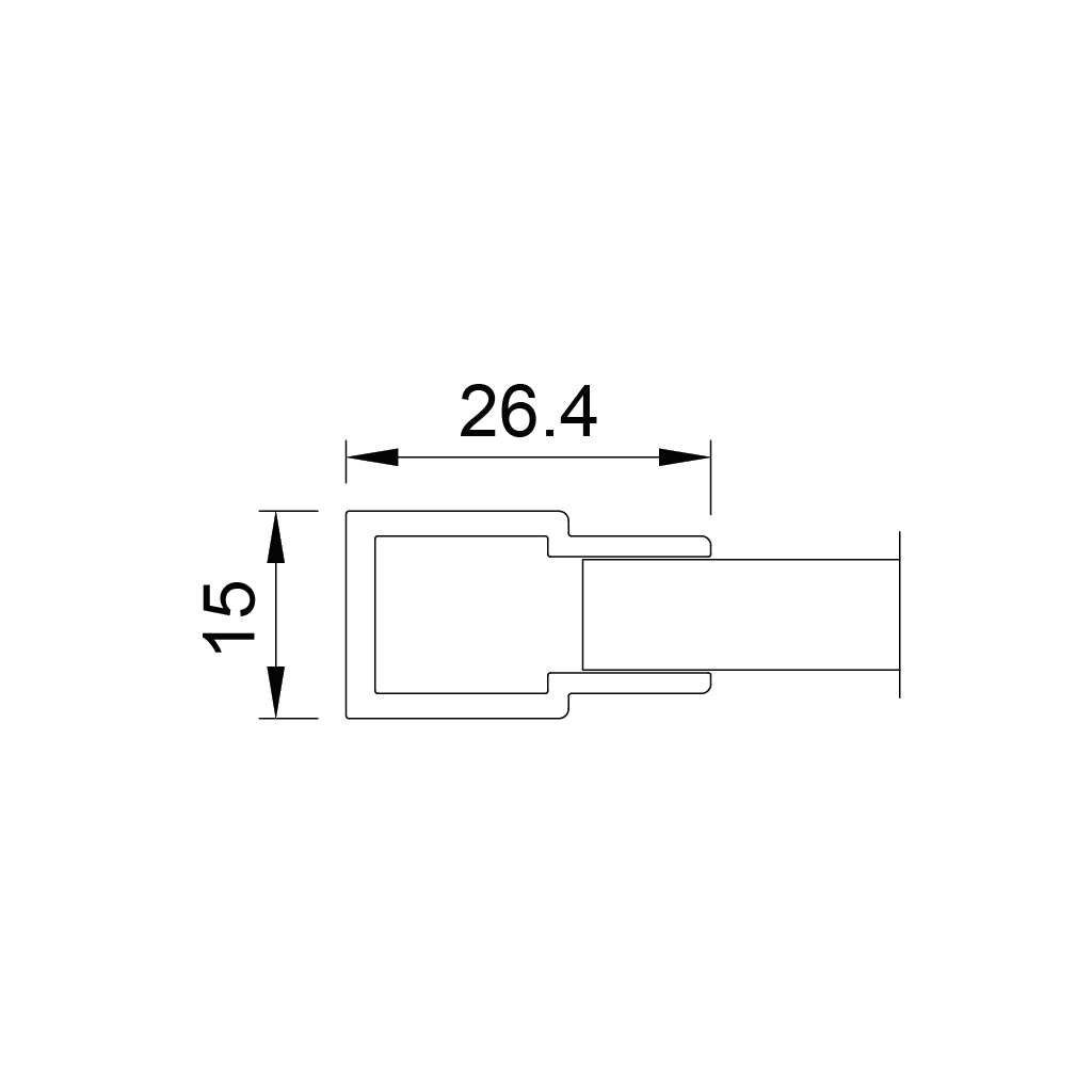 p10 bali profilo led alluminio ripiano vetro 1 
