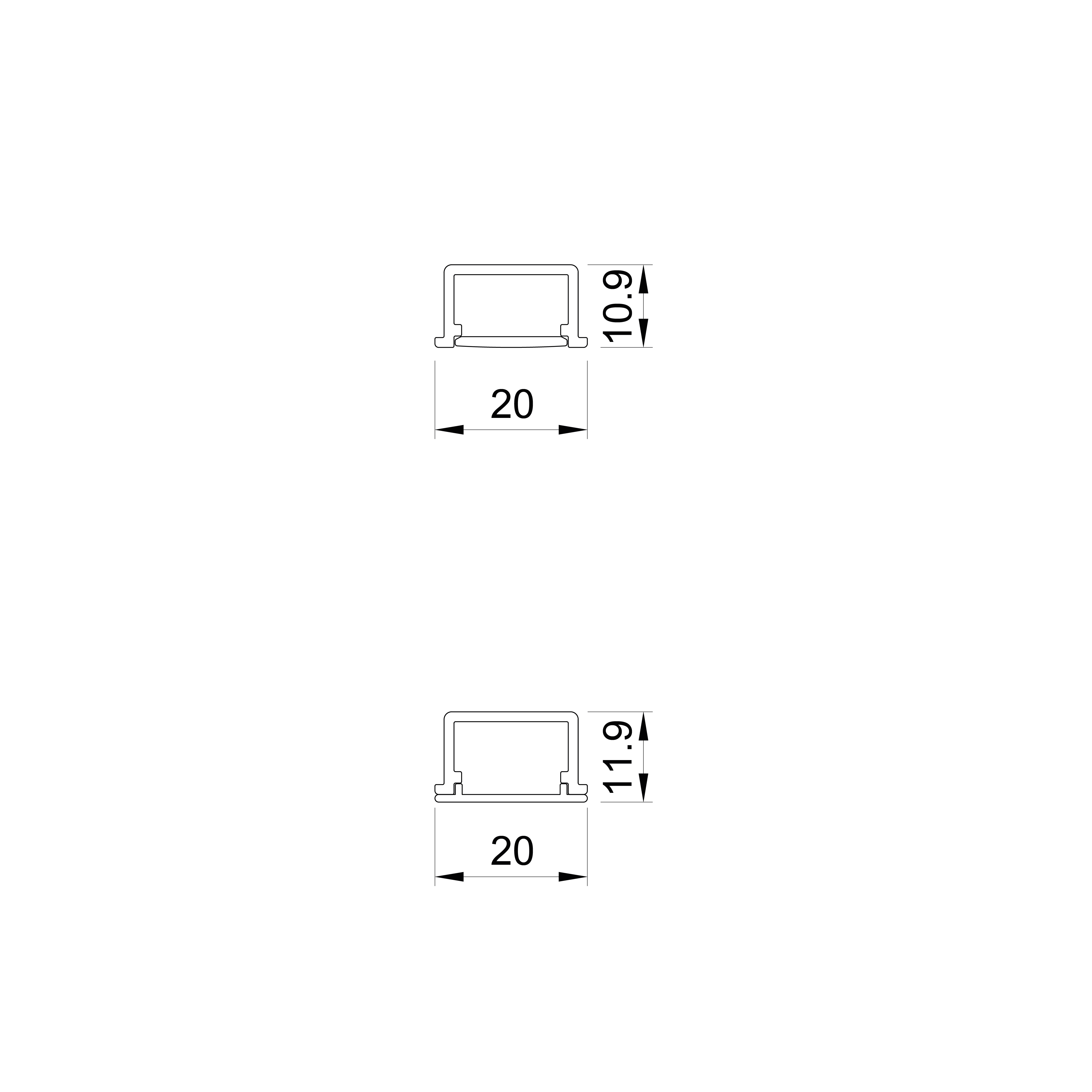 p21 dixi profilo led alluminio incasso 1 