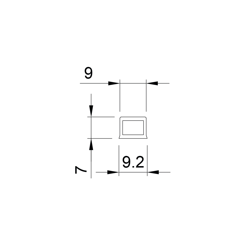p35 beta profilo led policarbonato incasso 1 