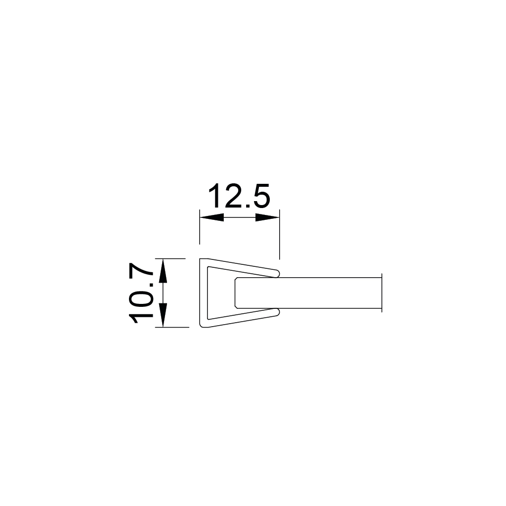 p38 faos profilo led plastica ripiano vetro 1 