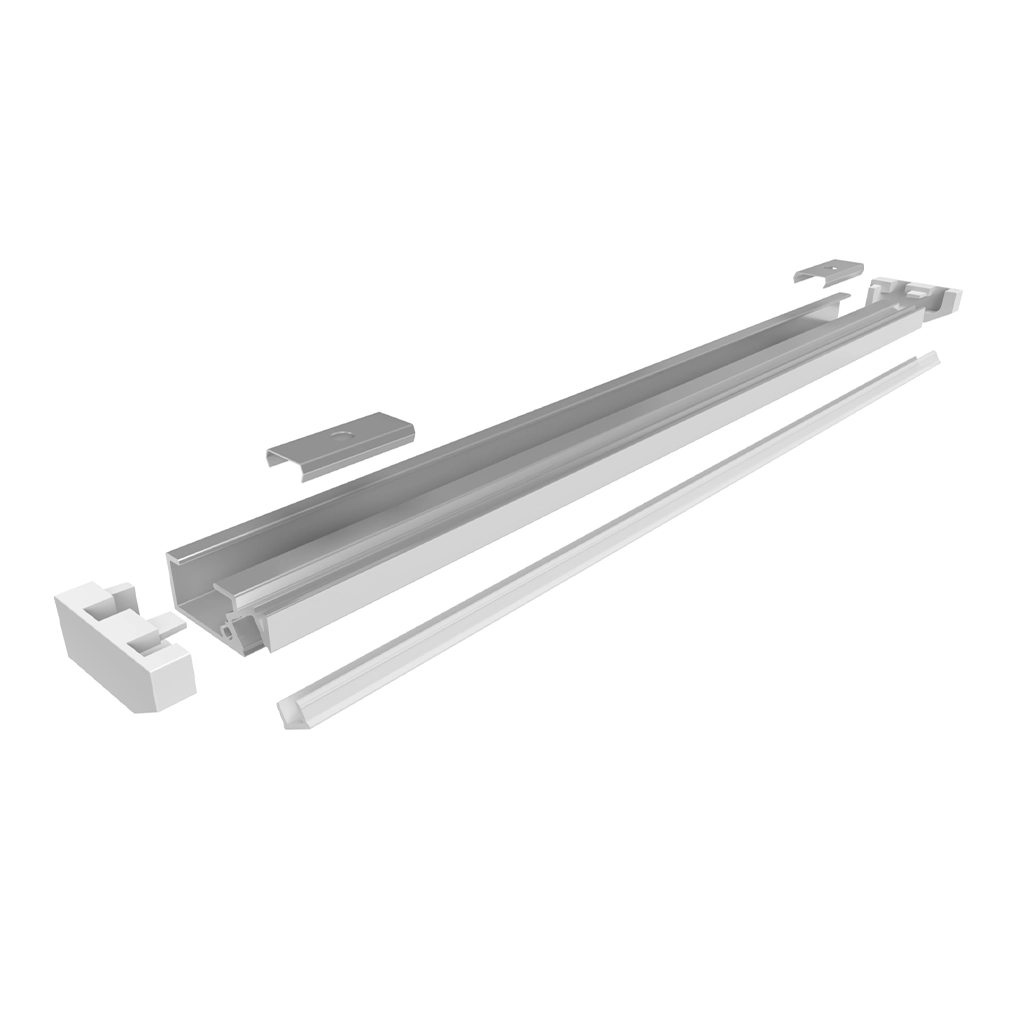 p63 rya profilo led alluminio esterno pensile base 1 
