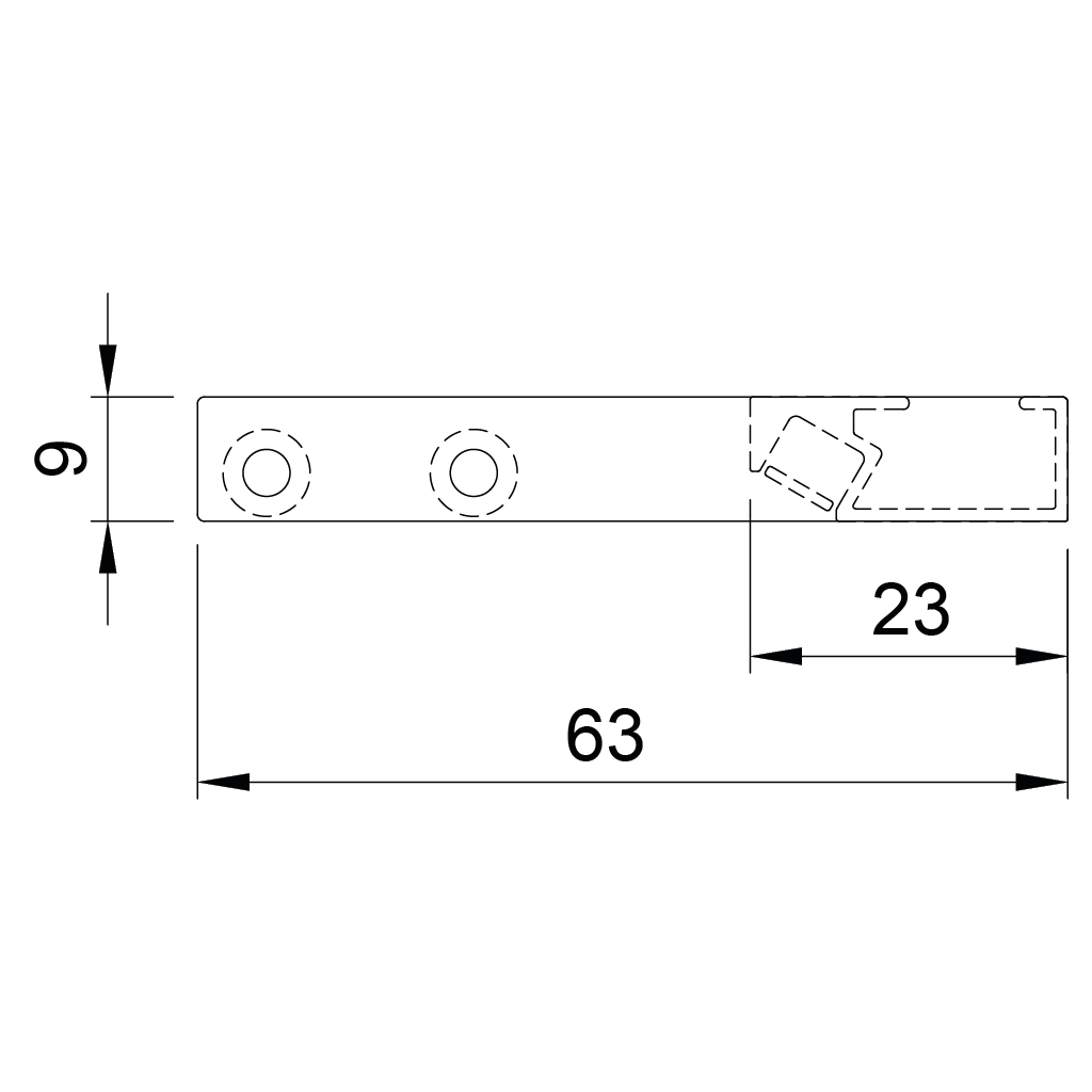 p73 ayr profilo led alluminio esterno illuminazione interno base 1 