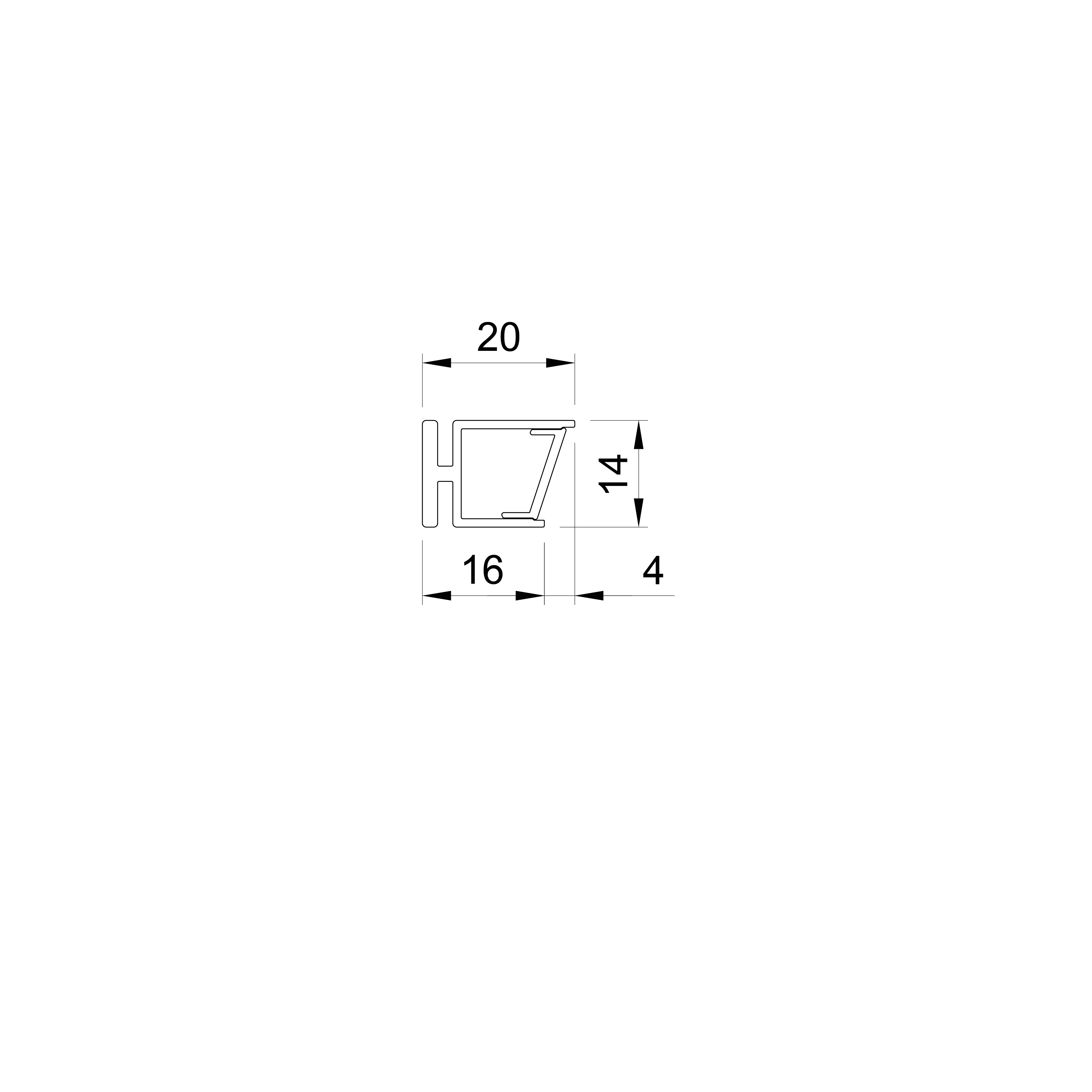 p92 sylva profilo led alluminio esterno 3 