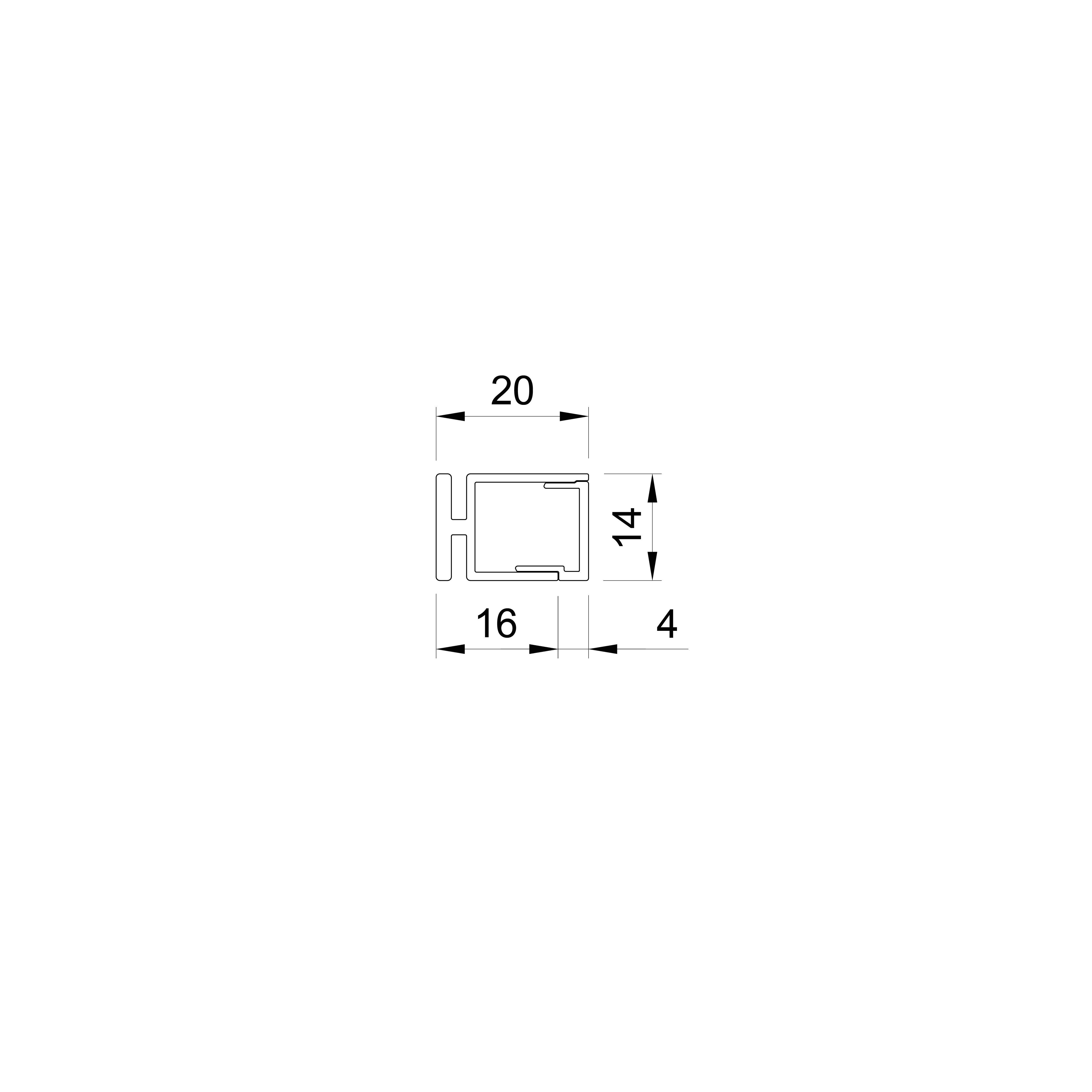 p93 miris profilo led alluminio esterno 3 