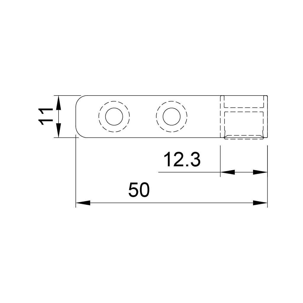 p96 regolo profilo led alluminio esterno illuminazione cassetti 1 