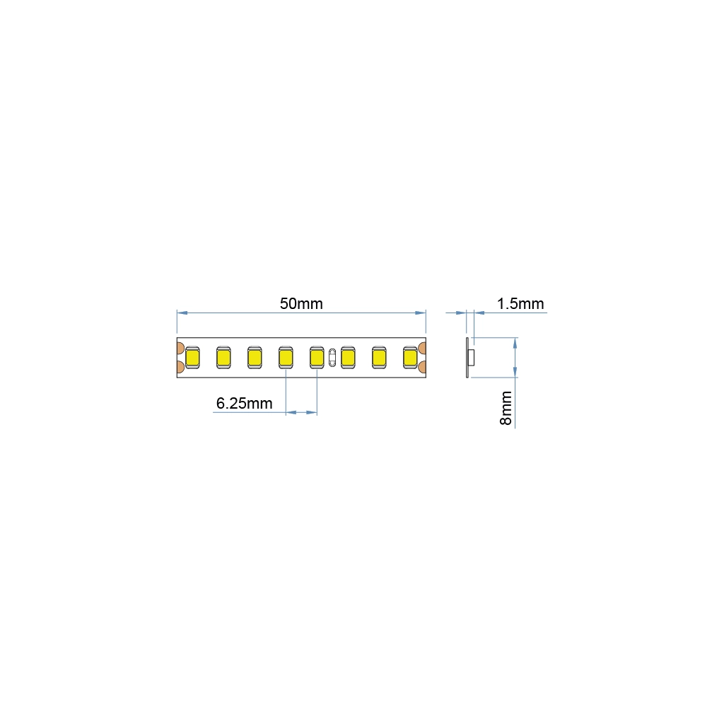 st19 24 led strip ip20 white pro ul listed 24v 1 