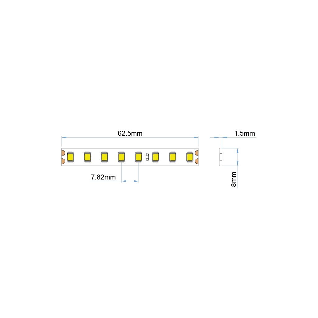 st22 led strip ip20 white pro ul listed 24v 1 