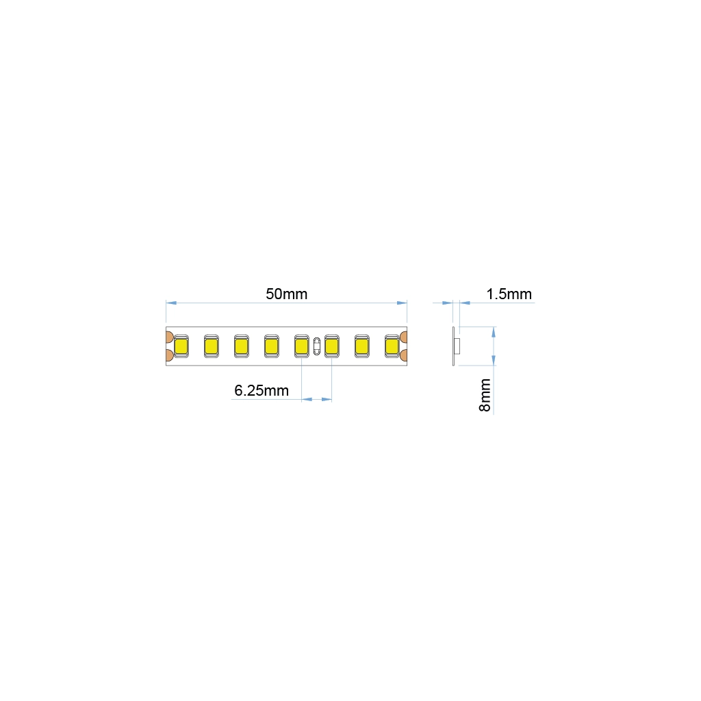 st23 led strip ip20 white pro ul listed 24v 1 