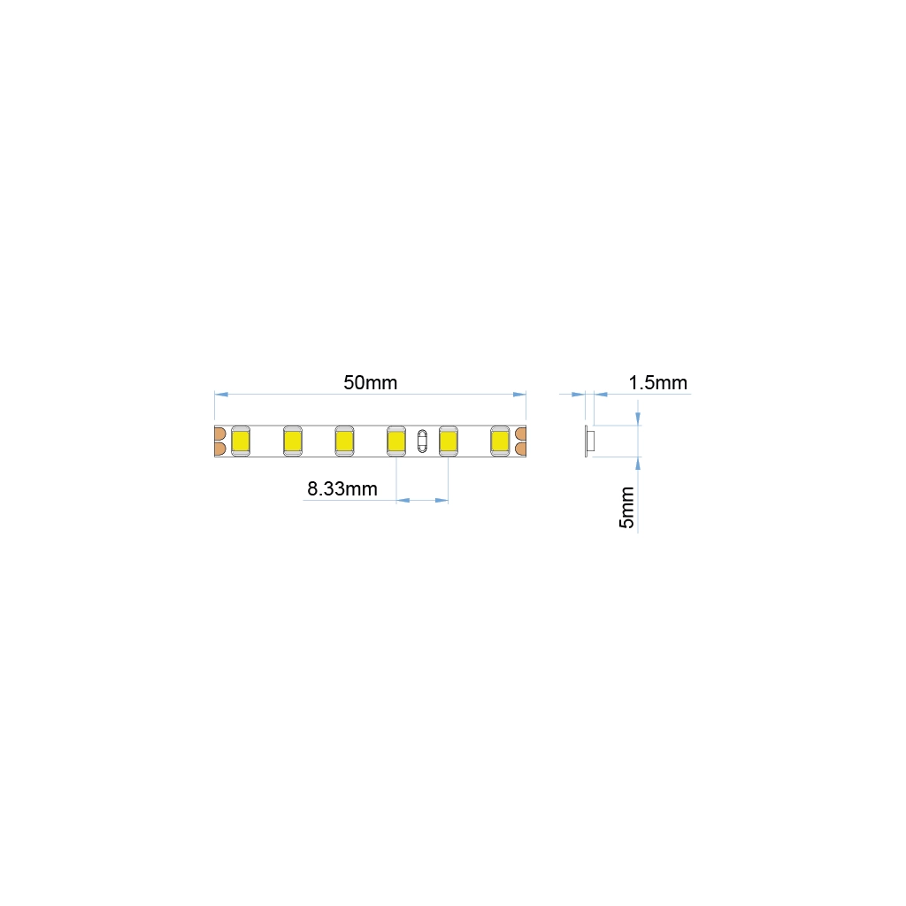 st26 5 led strip ip20 white pro ul listed 24v 1 