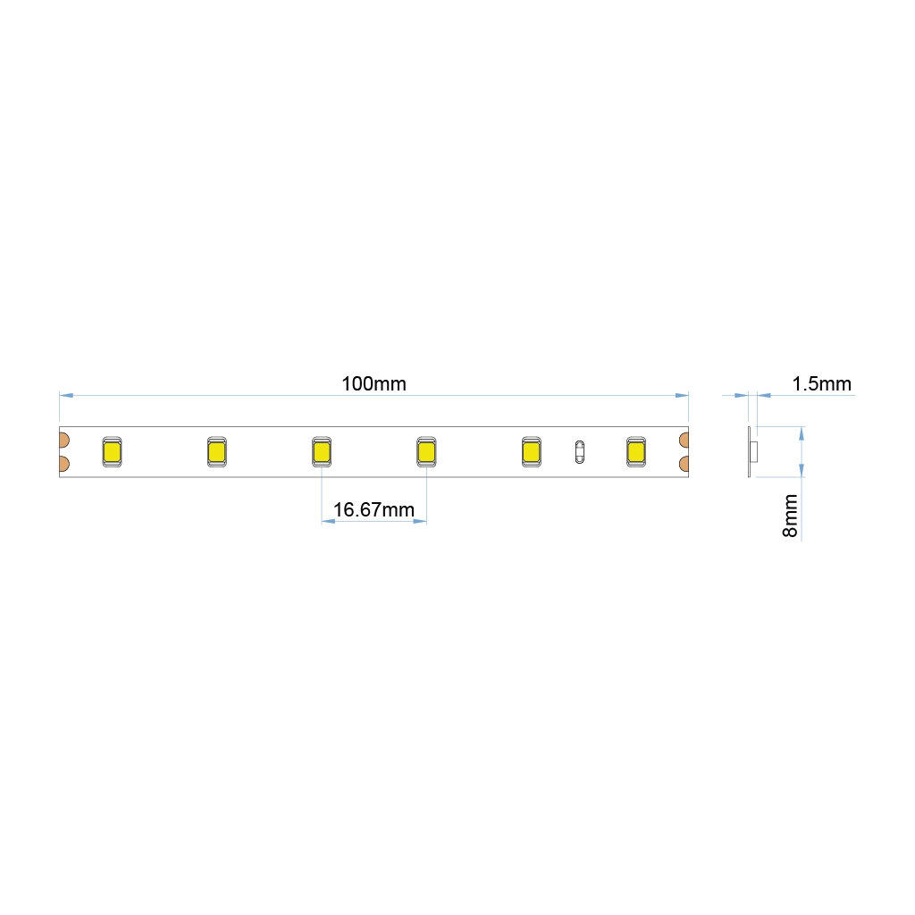 st27 led strip ip20 white pro ul listed 24v 1 