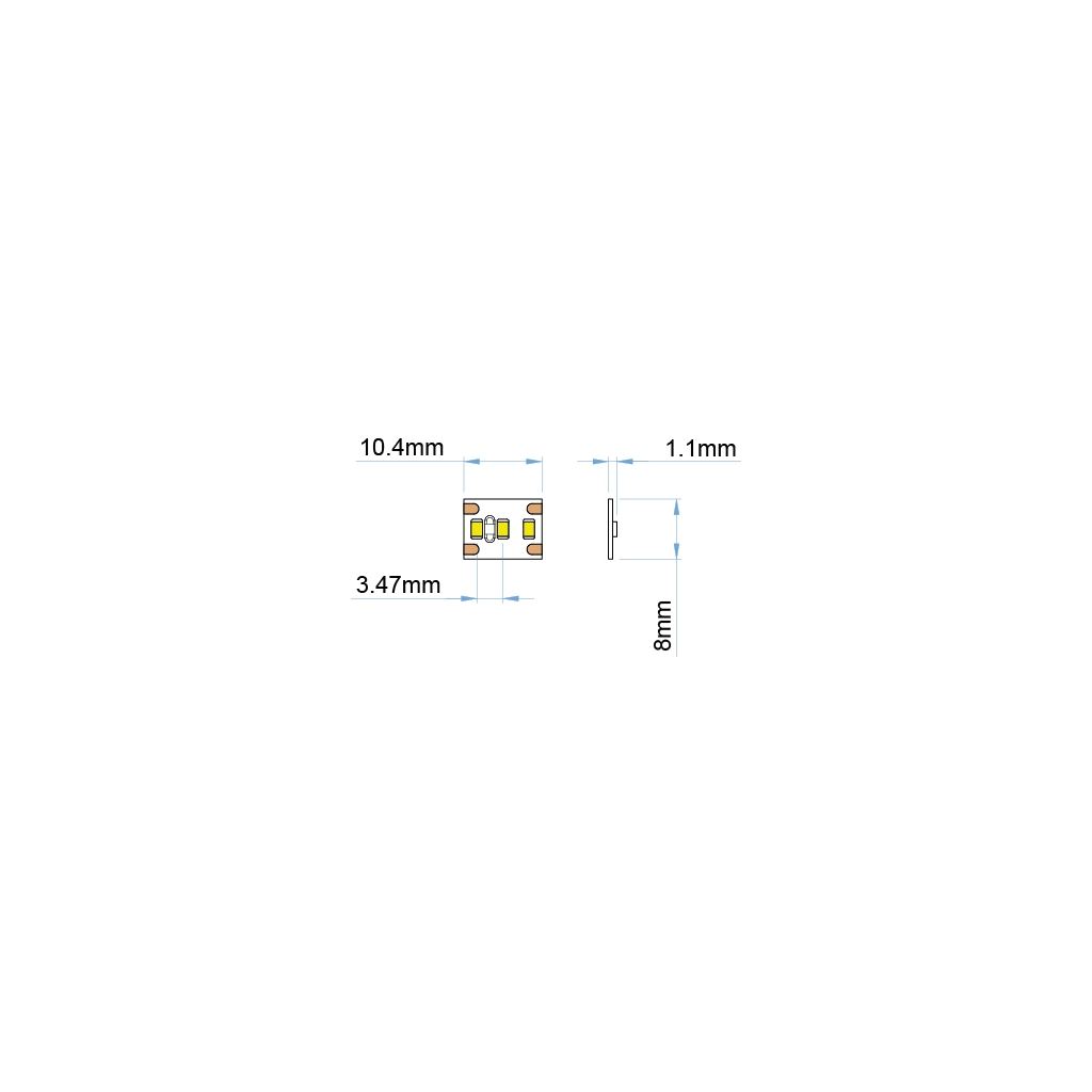 st33 12 led strip ip20 white pro ul listed 12v 1 