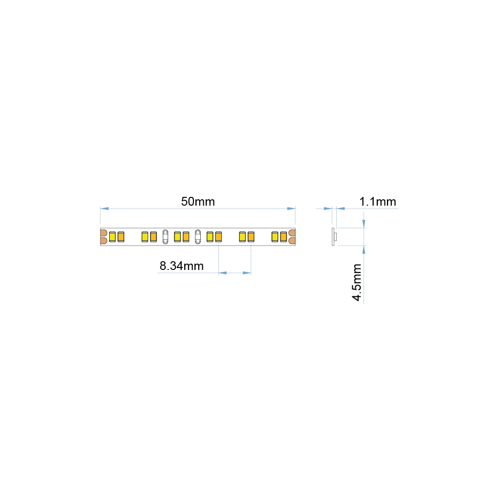 st52 tw led strip ip20 tunable white ul listed 24v 1 