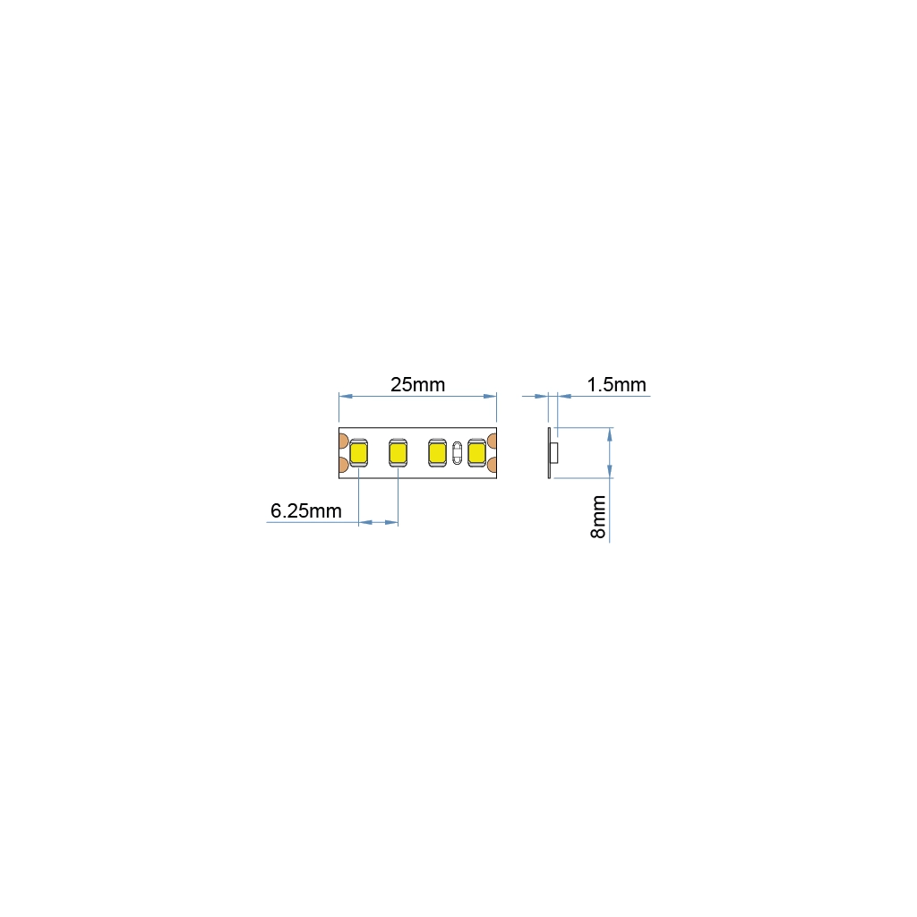 st19 12 strip led ip20 white pro ul listed 12v 1 