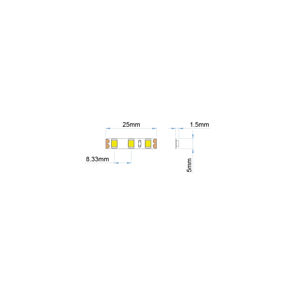 st26 5 12 strip led ip20 white pro ul listed 12v 1 