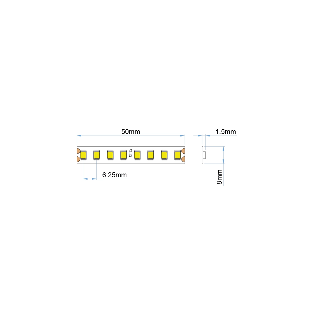 st28 24 strip led ip20 white pro ul listed 24v 1 