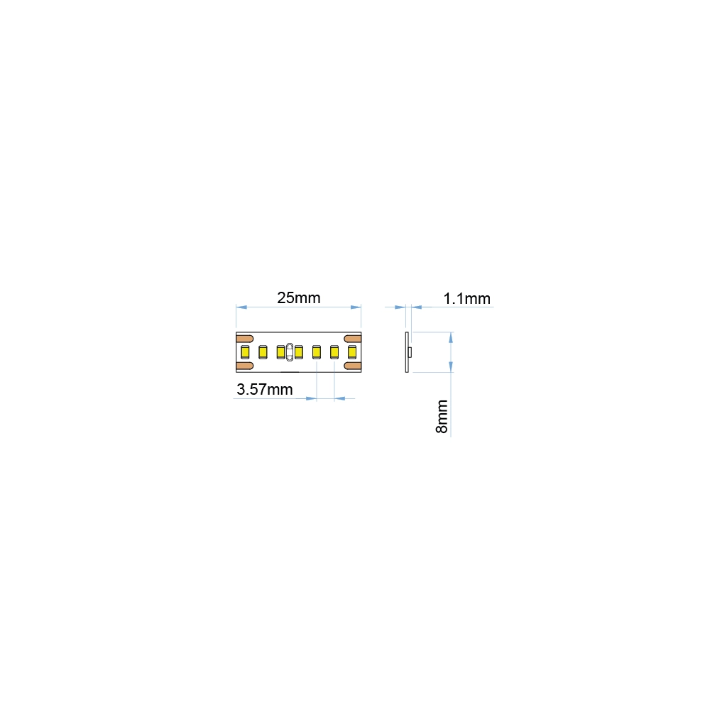 st33 24 strip led ip20 white pro ul listed 24v 1 