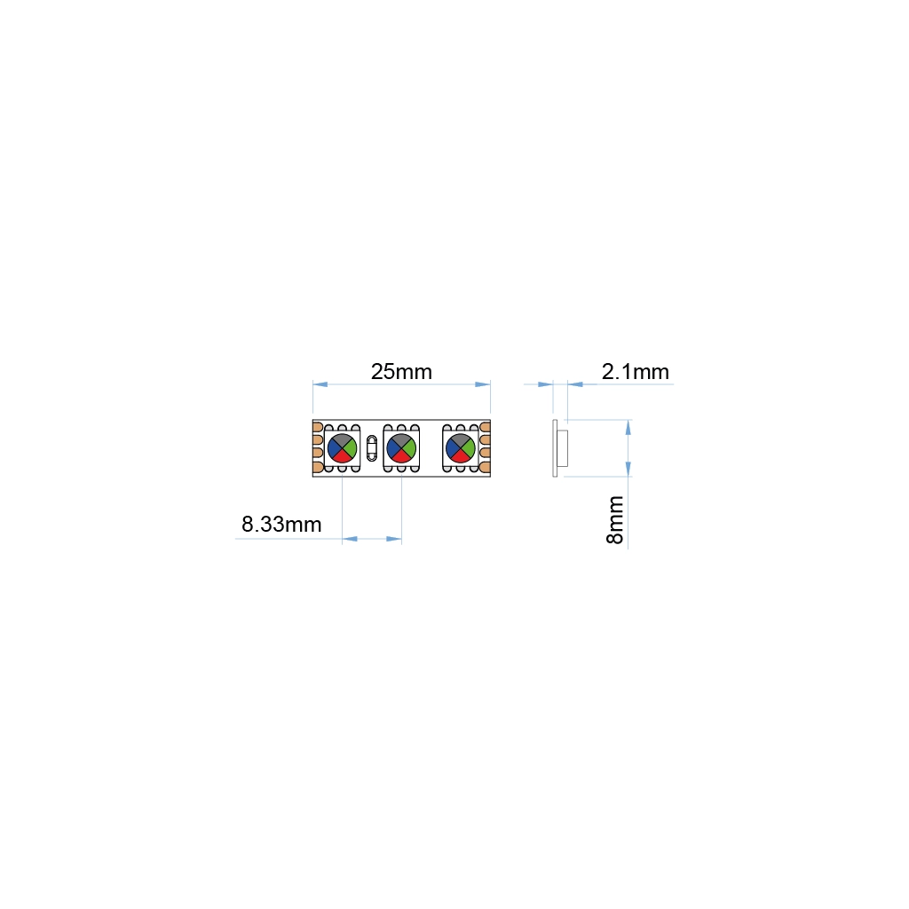 st53 rgb 12 strip led ip20 rgb ul listed 12v 1 